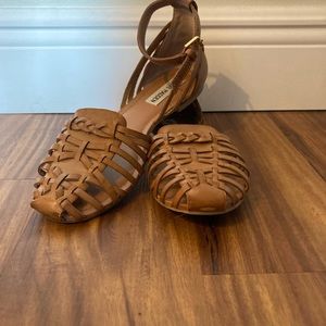 Steve Madden Huarache Like Ankle Strap Flat